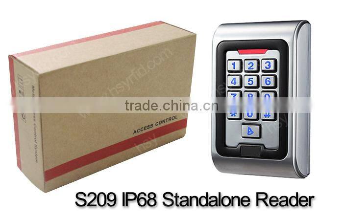 HSY-S209 Wiegand 26 Input Digital Swipe Card Keypad RFID Reader with Industrial IP68