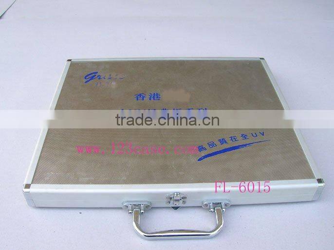 aluminum quartz stone sample box with ABS shell and plywood