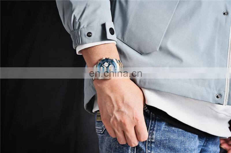 BENYAR S002 Men Quartz Watch Top Luxury Brand Chronograph Waterproof Wristwatches for Man