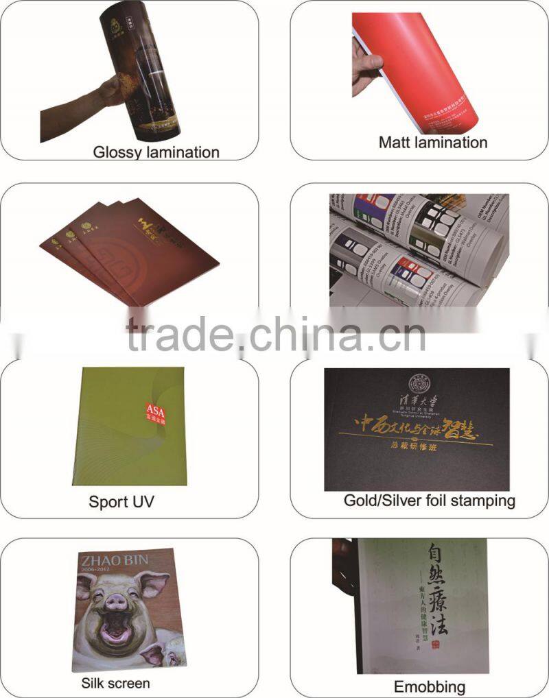 shenzhen factory special nature paper sewed stitching binding printing book