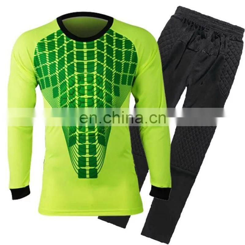 OEM service Football soccer goalkeeper Jerseys uniform long Sleeves Goal Keeper Jerseys uniform