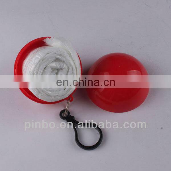 Keyring Rain Disposable Raincoat with Ball