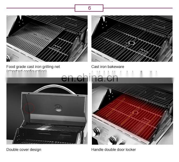 The Most Popular Export Quality OEM Design Assembled Outdoor Stainless Steel Gas BBQ Grill