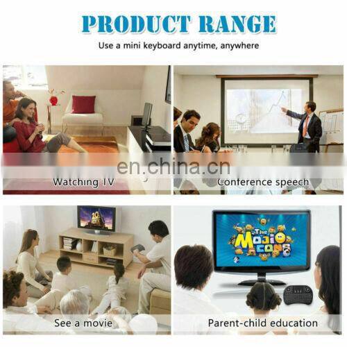 2020 Hot selling Backlight 2.4GHz i8 mini Wireless Keyboard Touch Pad i8 air fly mouse Backlit Keyboard for android tv box