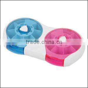 Plastic pill box for 7 days with braille, Pill Box