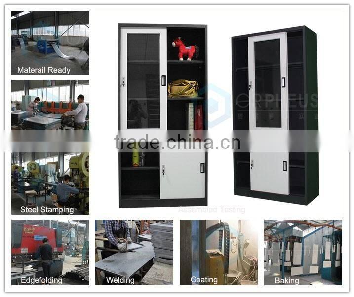 Laboratory Steel Glass Door Storage Cabinet Data Document Filing Cabinet/Cupboard Lock