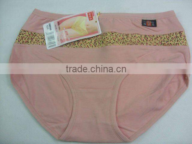 0.63USD Fashional Design Big Waist Size Colourful 100% Good Cotton Top Flexible Indian Ladies Panties(jlhnk096)