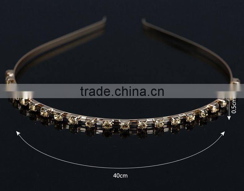Fashion Gold Plated Spiring Metal Women Hairbands Hair Bridal Hair Accessories