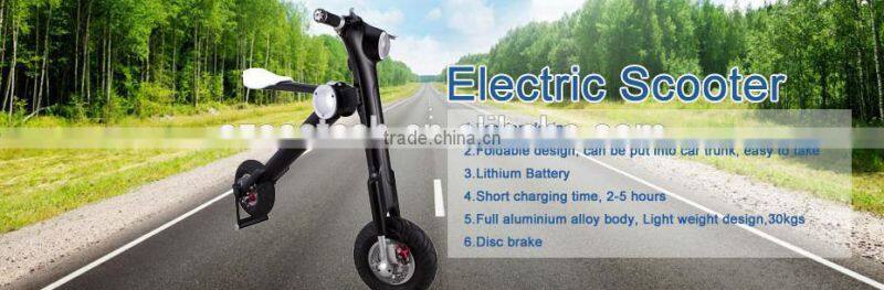 ET. China new product 20KG 50cc trike scooter, 2016 new pocket scooter 48V500W motor LED lights electric bicycle motor