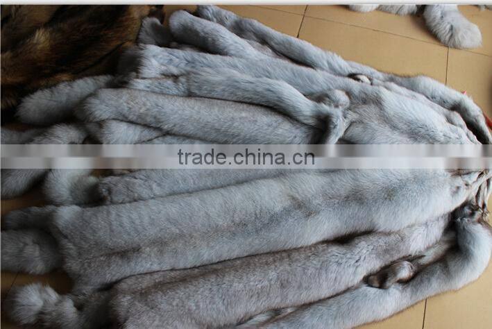 Factory Direct selling large real animal fox fur skin can be dyed into different color