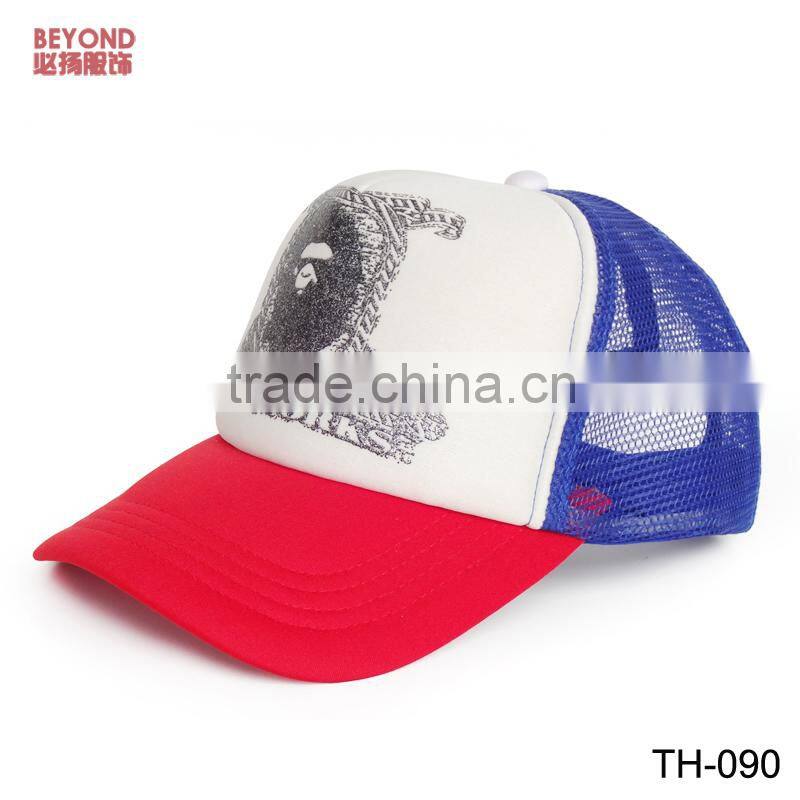 foam and mesh kids trucker cap with embroidery logo