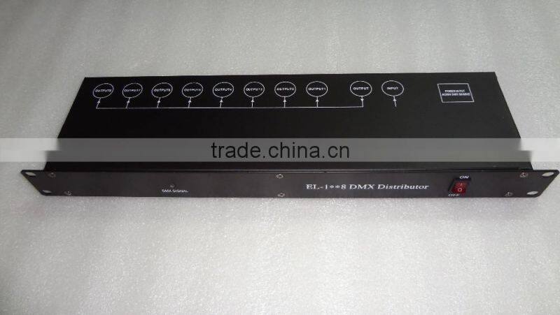 8 channel dmx amplifier dmx512 stage lighting equipment machine dmx512 splitter / distributor