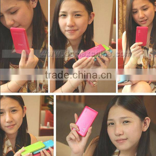 Colorful Polymer Power Bank 5000mah in Ultra-thin Design