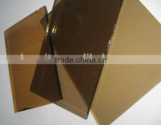 Colored reflective glass windows