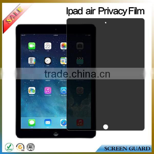 PET anti-spy privacy screen protector/film/guard for apple ipad air