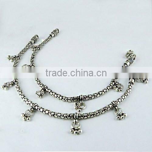 Fantastic !! Oxidized Plain 925 Sterling Silver Anklet, Fine Silver Jewelry, Online, Sale Silver Jewelry