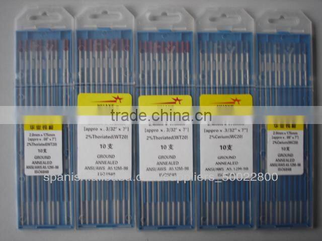 WT20 tungsten electrode /Thoriated Tungsten Electrode