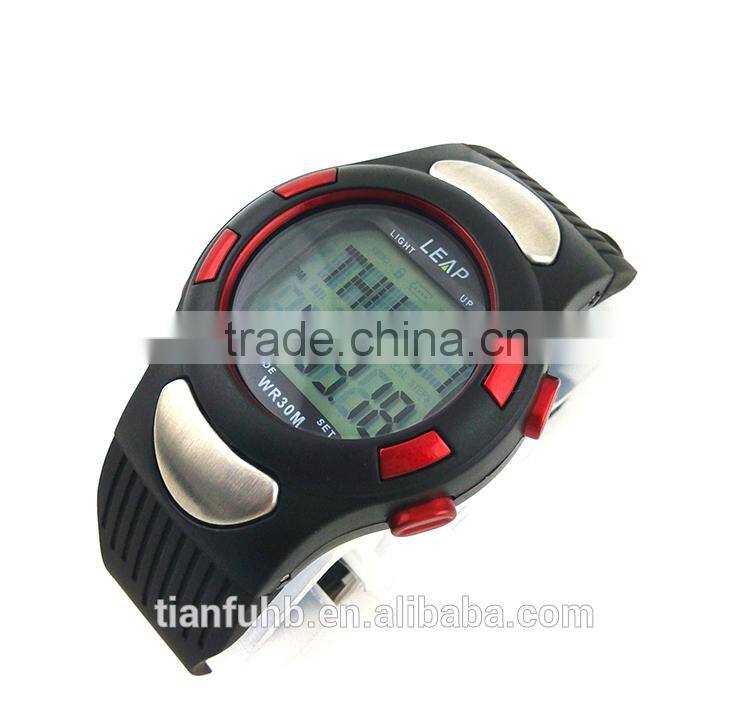 sport body fitness heart rate meter pulse watch/wrist watches/heart rate watch with pulse alarm clock