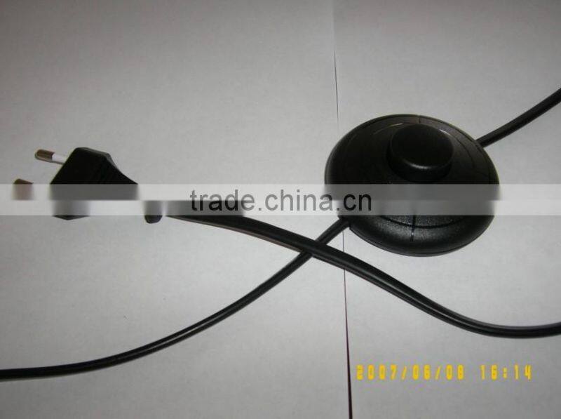 European standard power cord with 317 foot switch