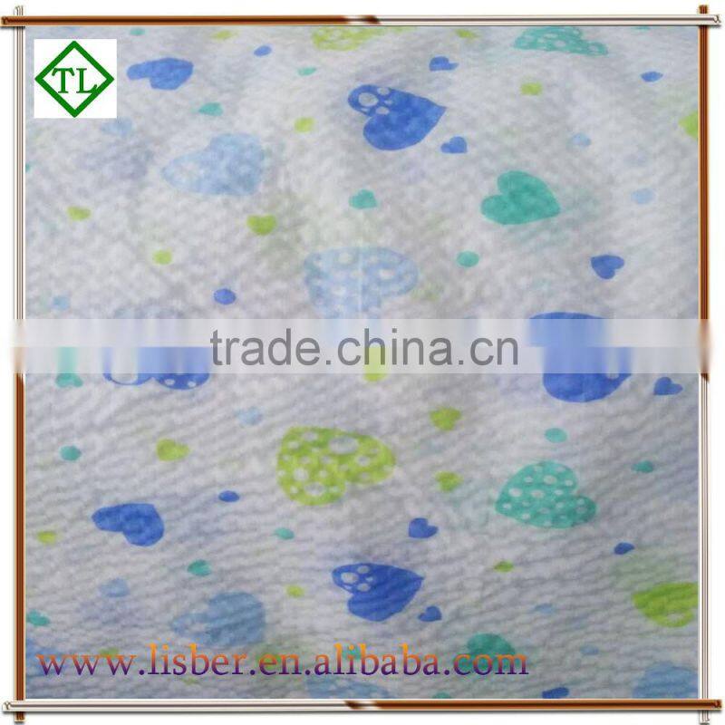 cotton bamboo spandex fabric /seersucker fabric high quality