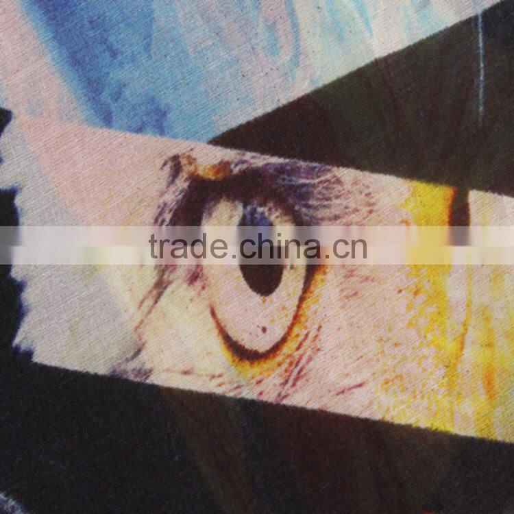 New Design Digital Pinting Cotton Fabric Textile For Womens Shirt Clothing