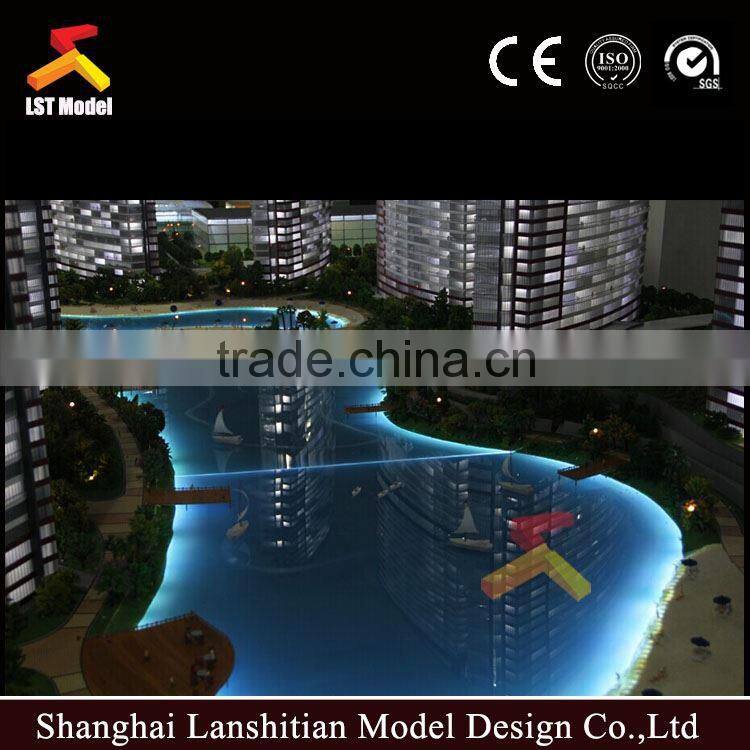 new product acrylic architectural model of block building