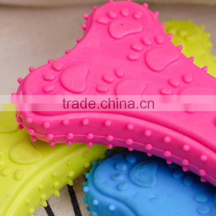 cookie shaped rubber squeaky pet dog chew toy