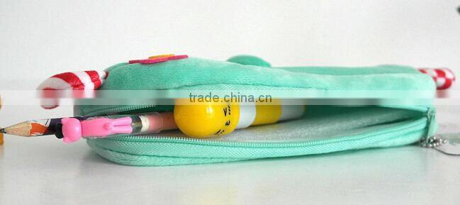 Kawaii Animal Soft Plush Pencil Case Korean Cute Stationery Bag