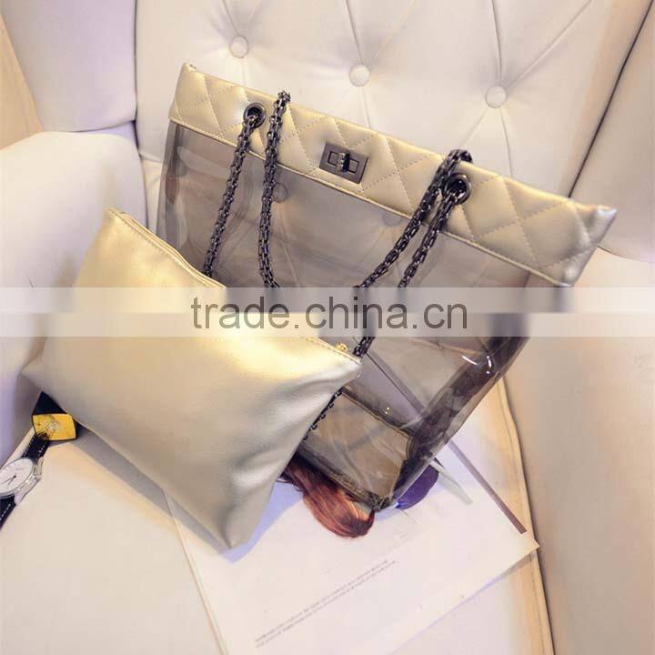 2015 PVC Smart good quality Fashion bags with purse