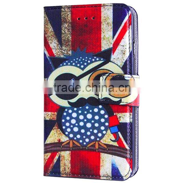 Printed PU Leather Case,Book Magnetic Leather Case For Lenovo S820