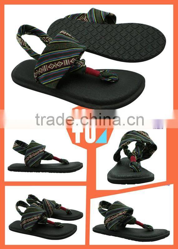 Sling Back Thong Sandals Prints Flip Flop Flat Thong Yoga Sandals