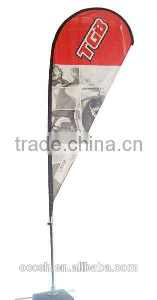 5.6m Tear Drop Flagpole Advertising Flags Pole Fibreglass Waterbase Flag Banner