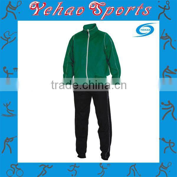 Microfiber polyester fabric track suits for men, high quality wholesale