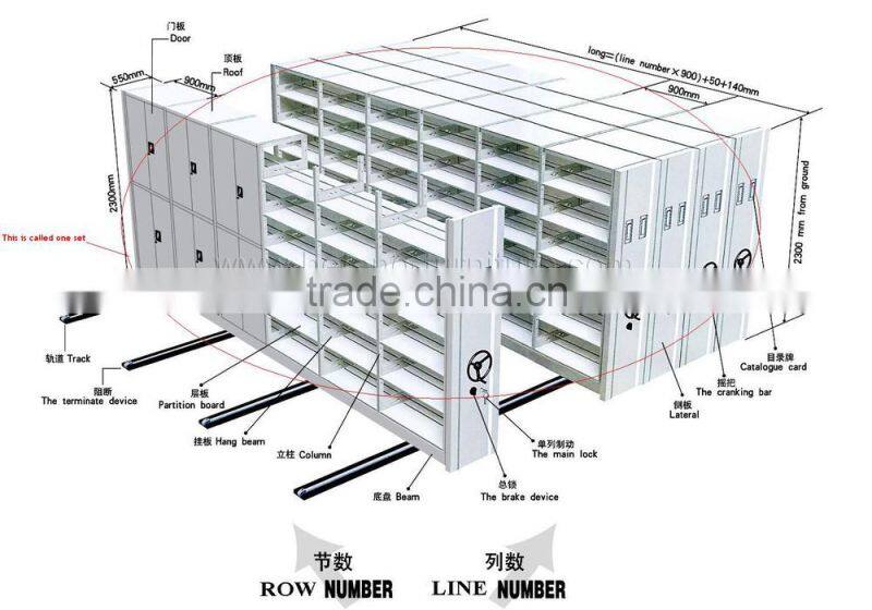 Storage Shelves Mobile Compactor Mass Shelving MS001