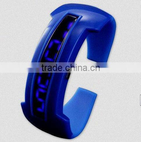 Robot Style White Silicone LED Flash Sport Bracelet Wrist Watch