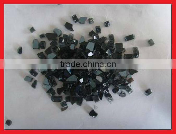 Blue color fire pit glass decoration