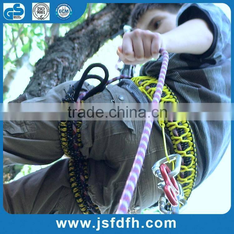 CE Standard Polyester Rope Safety Climbing Rope With High Quality