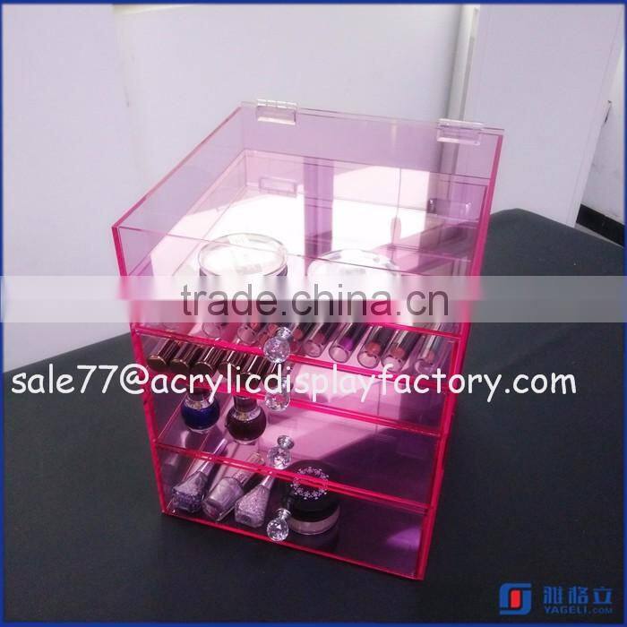 Wholesale morden custom acrylic makeup organizer /original mac cosmetics display