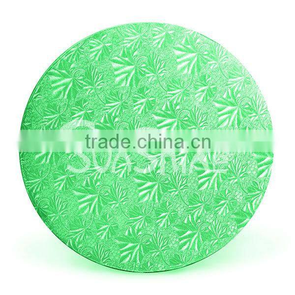 Green 1/2" DRUM BOAR Round 10"--Round cake drums