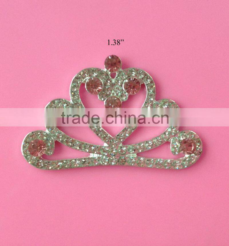 Hotselling1.38" perfectly gold plating rhinestone crown button (btn-5473)