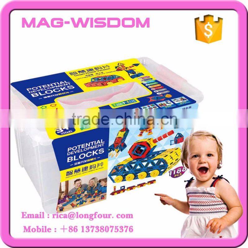 488PCS Magnetic Tiles Construction Building Toy