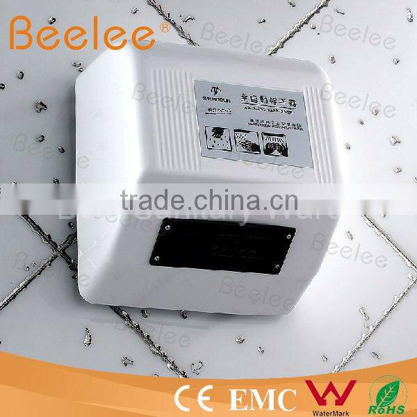 High Speed Low Noise Bathroom Infrared Sensors Hand Dryer with Wall Mounted