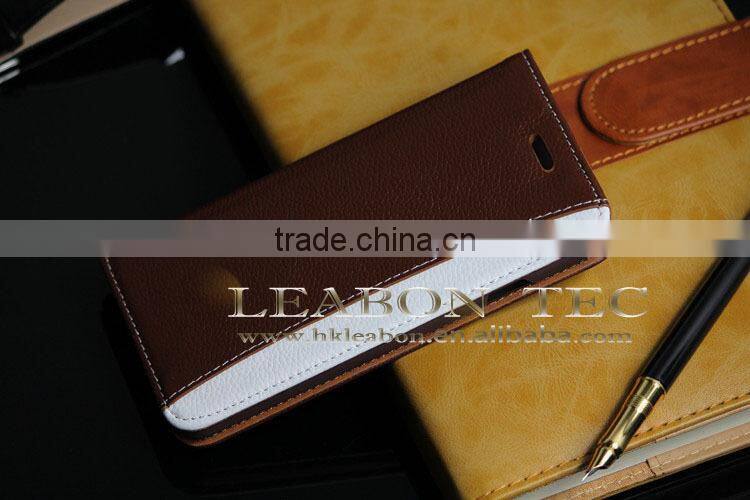 Wholesale new hot selling For iPhone 6 plus real leather case nice price made in China