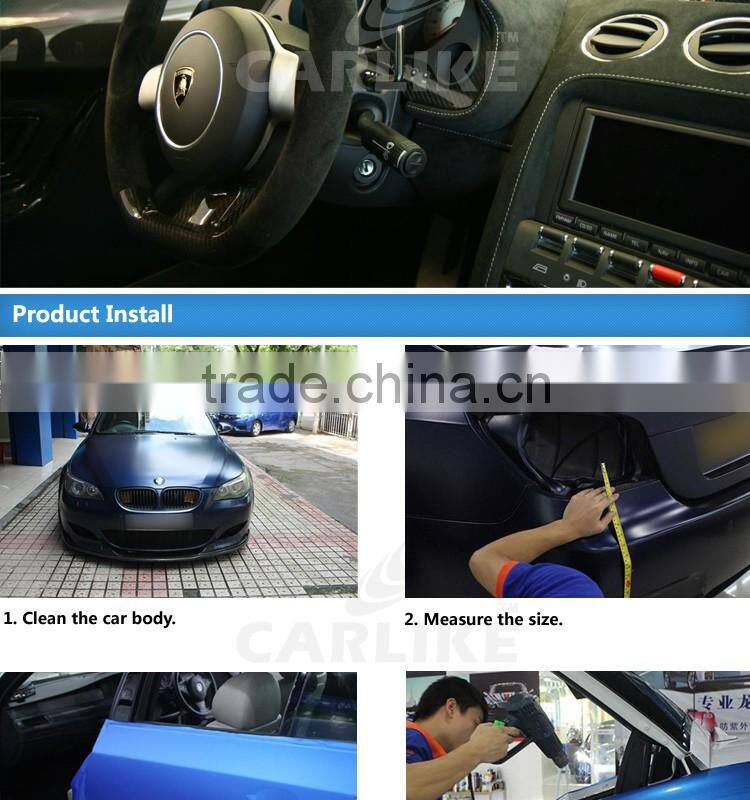 1.52x15M 5x49FT Stretchable Removable Self Adhesive Velvet Touch Film