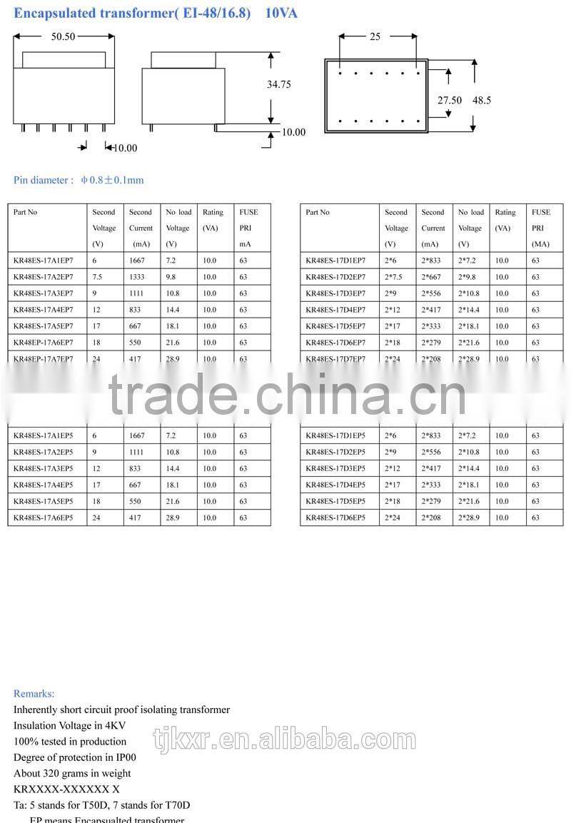 CE ROHS approved Electronic power transformer, electrical transformer