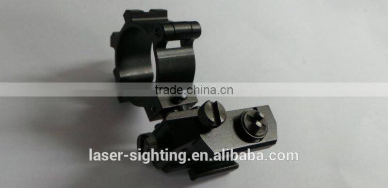 Aluminum mounting bracket for gun with hardcoat black anodized in adjustable versatile direction