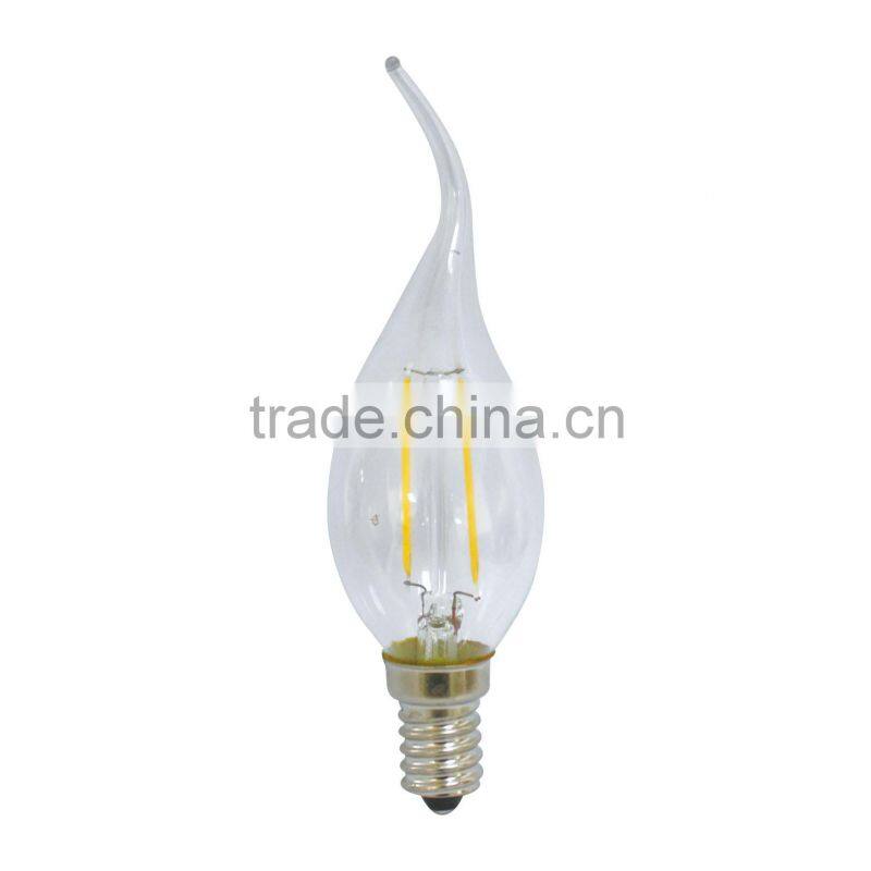 E27 E14 led G45 bulb light 2w led filament bulb lamp,CE,RoHS