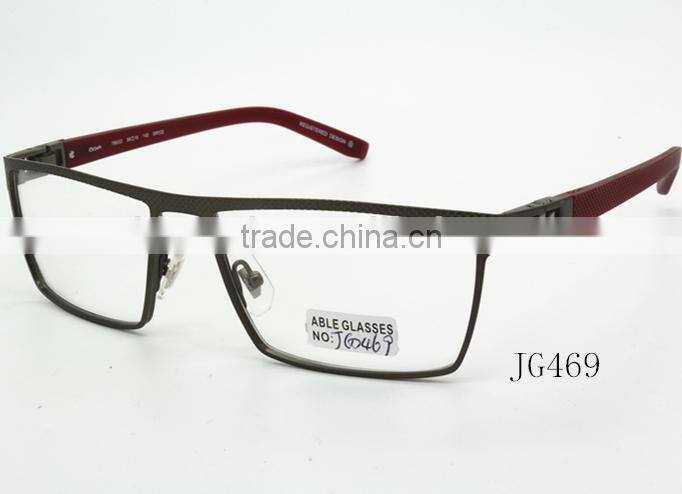 top quality custom logo man metal optical eyewear spectacles