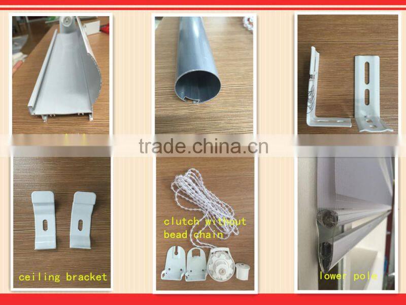 Blackout zebra blind-linen ready made roller curtain