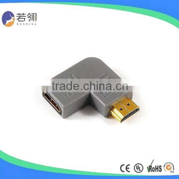 Angle Type HDMI A Male to HDMI A Female Adaptor